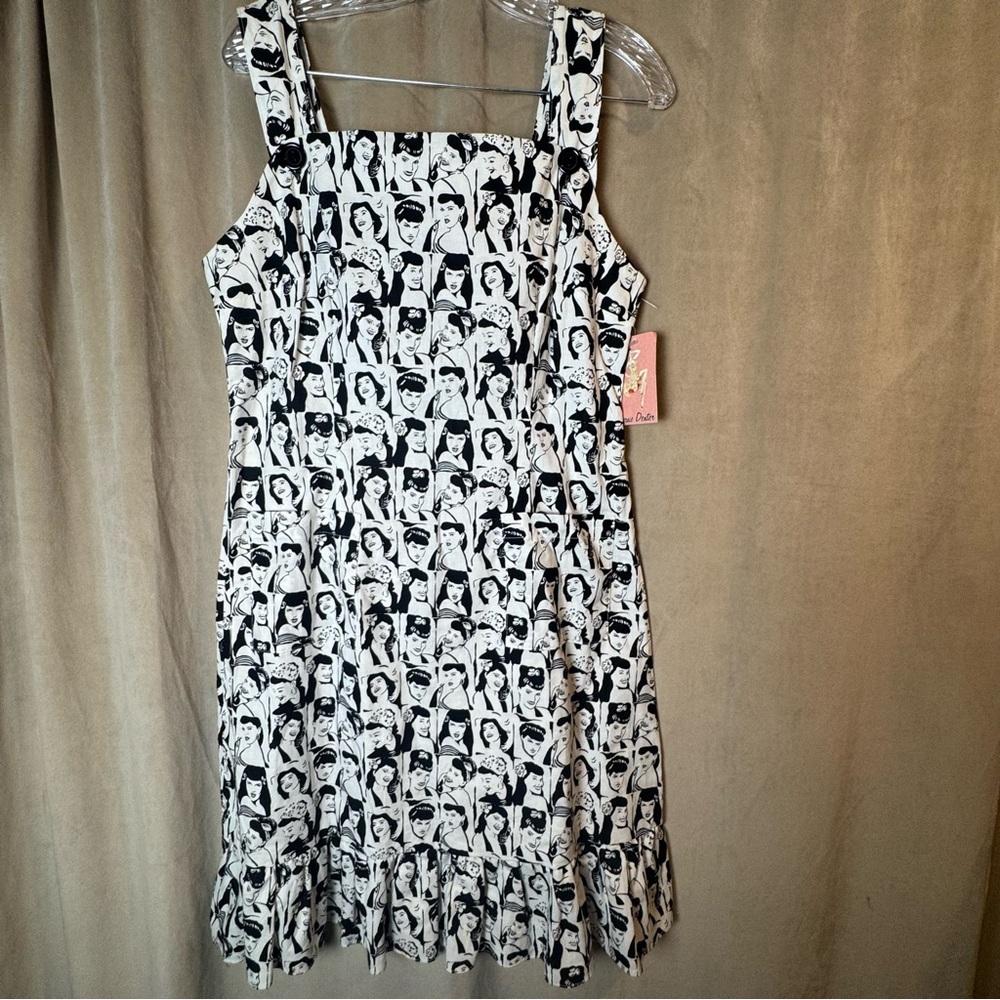 Bernie Dexter Photo Booth Fellini Dress XL Pop ART vintage Retro NWT